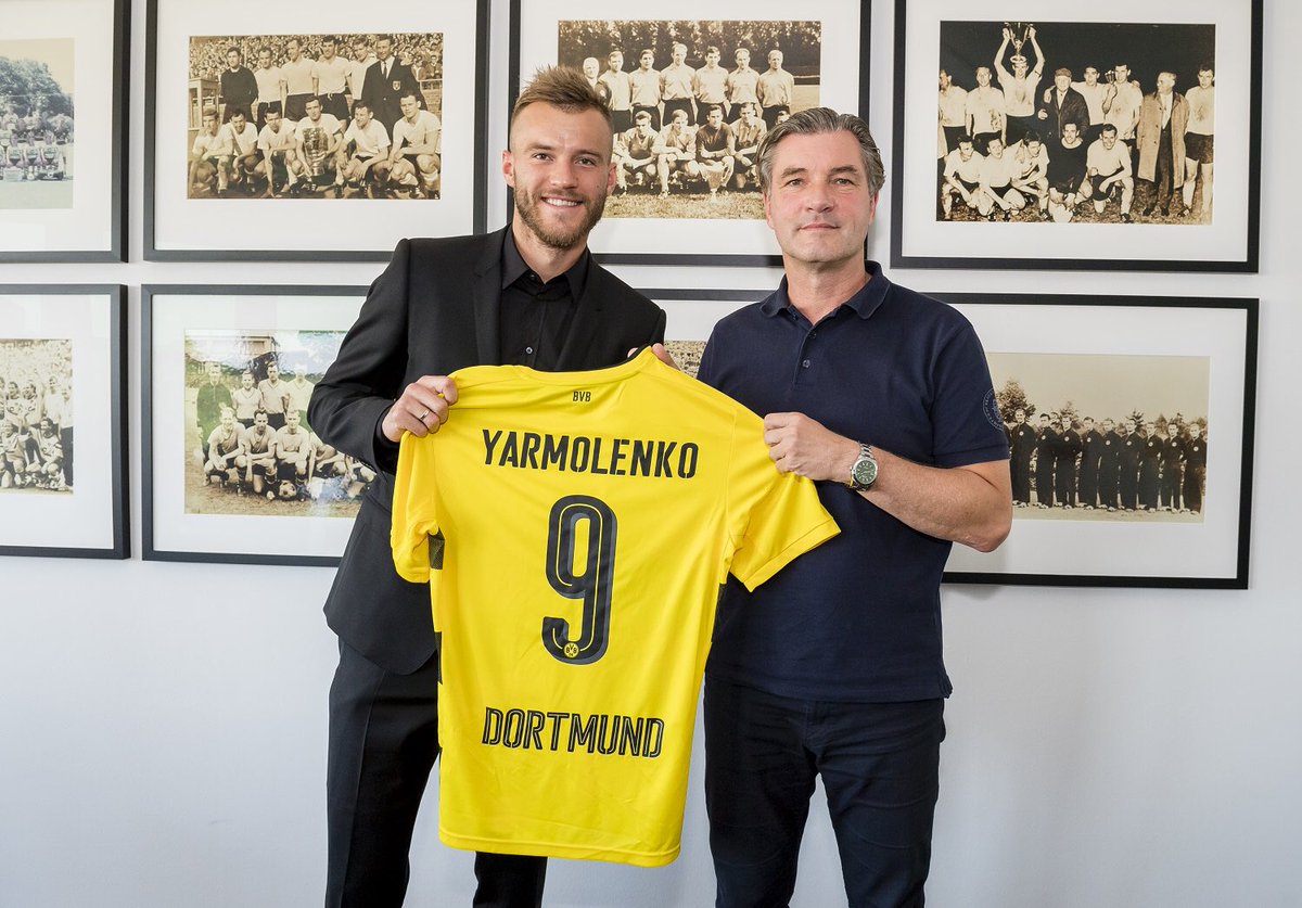 Alemão: Após vender Dembélé, Borussia Dortmund anuncia contratação de Yarmolenko