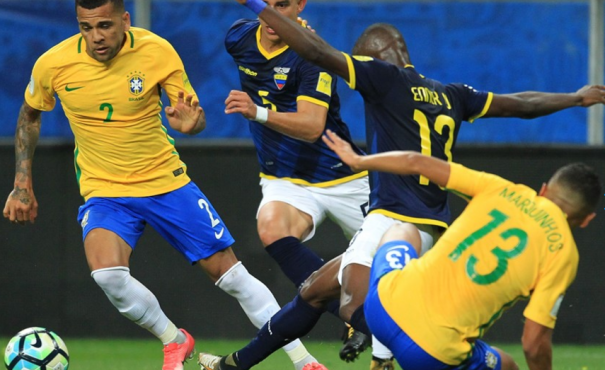 Brasil encontrou dificuldades, mas bateu o Equador por 2 a 0 e atingiu sua nona vitória seguida