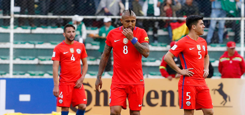 Jogadores do Chile lamentam mais um tropeço nas Eliminatórias Sul-Americanas