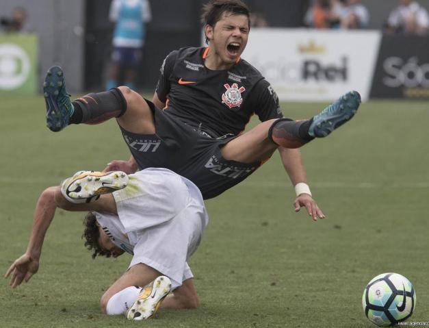 Romero sofreu forte marcação. Foto: Agência Corinthians