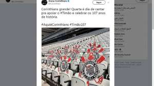 Sul-Americana: Corinthians usa jogo com o Racing para comemorar aniversário