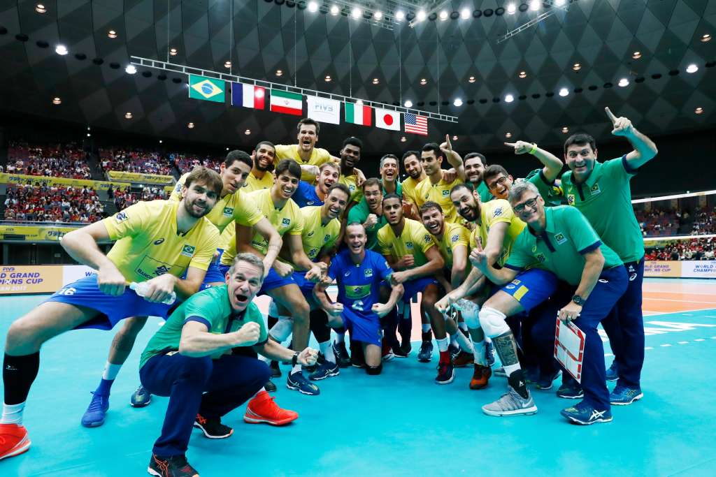 Brasil comemora título da Copa dos Campeões (Créditos: Divulgação/FIVB)