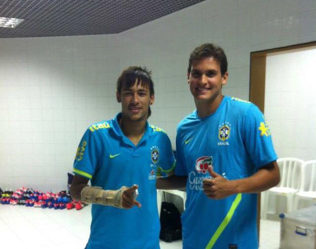 Neymar e Flávio Paulino. 