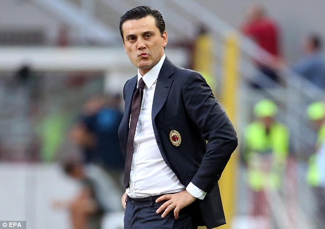 Liga Europa: Vincenzo Montella cobra mais “atitude” dos jogadores do Milan
