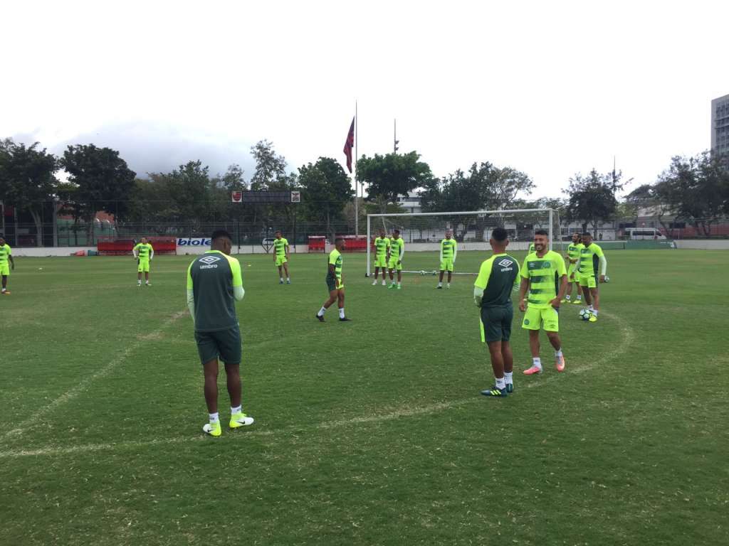 Chapecoense treinou no CT do Flamengo