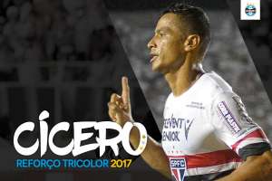 Oficializado, Cícero será apresentado pelo Grêmio na quarta-feira