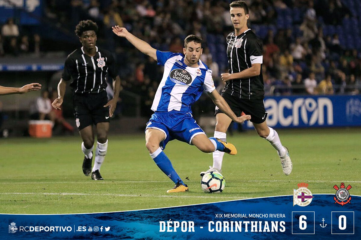 Em amistoso na Espanha, time sub-20 do Corinthians toma de 7 a 0 do La Coruña