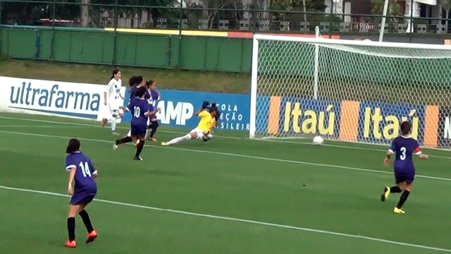 Kamile marca o gol de empate do MS Saad logo no início da segunda etapa de jogo na vitória, por 2 a 1, sobre o COAFF - Divulgação MS Saad