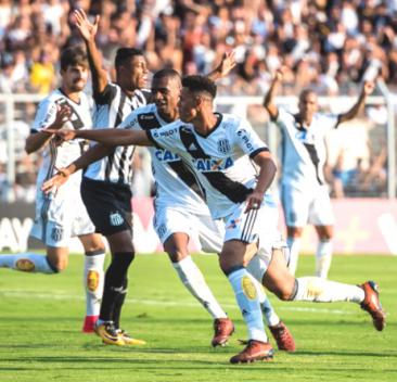 Naldo marcou o gol da Ponte contra o Santos