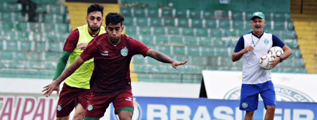 Nesta segunda-feira, o Guarani iniciou a preparação para o jogo contra o Goiás. (Foto: Guarani Press)