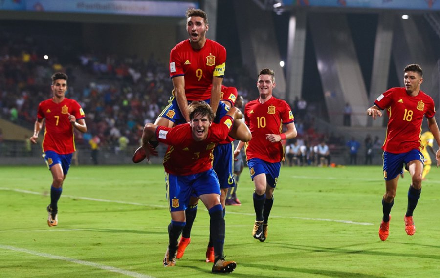 Espanha vence Mali e será rival da Inglaterra na decisão do Mundial Sub-17