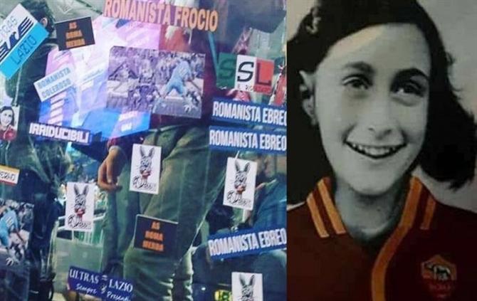 Polícia aponta torcedores da Lazio que afixaram imagens de Anne Frank em estádio