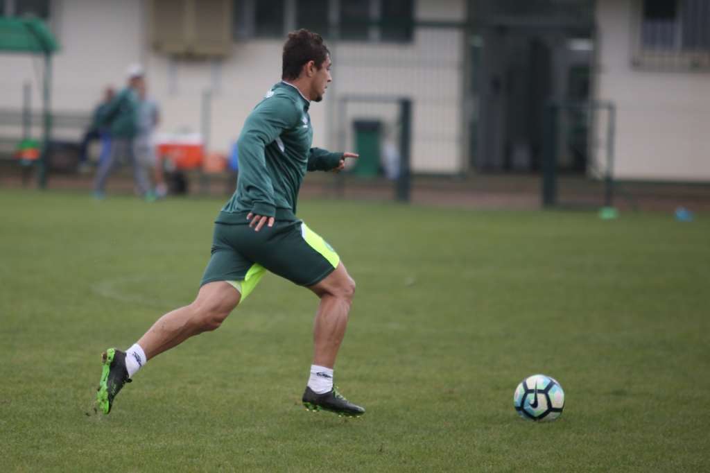 Jogadores da Chapecoense se preparam para enfrentar o Sport, nesse domingo