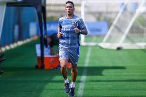 Barrios e Cortez voltam a correr no campo na reapresentação do Grêmio