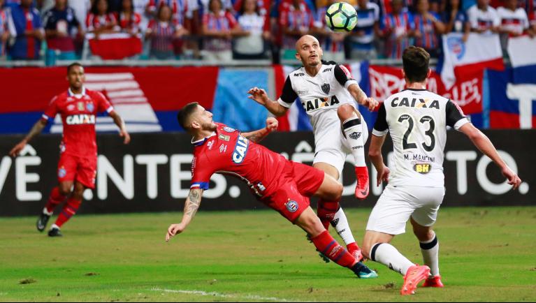 Bahia e Atlético-MG fizeram um grande jogo na Fonte Nova. Foto: Marcelo Malaquias - EC Bahia