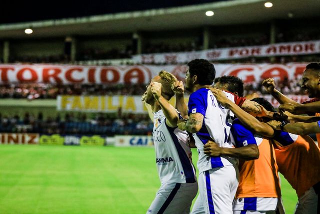 Paranistas comemoram o gol que deu o acesso à série A em 2018. Foto: Pen Fon Pajuçara TV