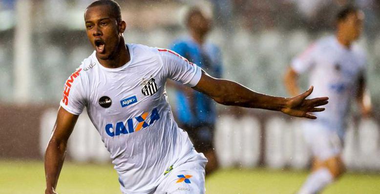 Copete marcou o gol da vitória sobre o mistão do Grêmio: foto: Vinicius Oliveira - Santos FC