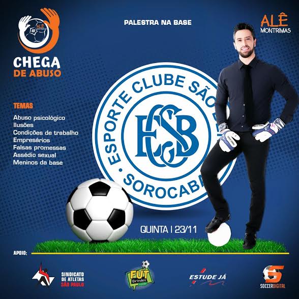 Palestra na região de Sorocaba abordará assédio sexual no futebol de base