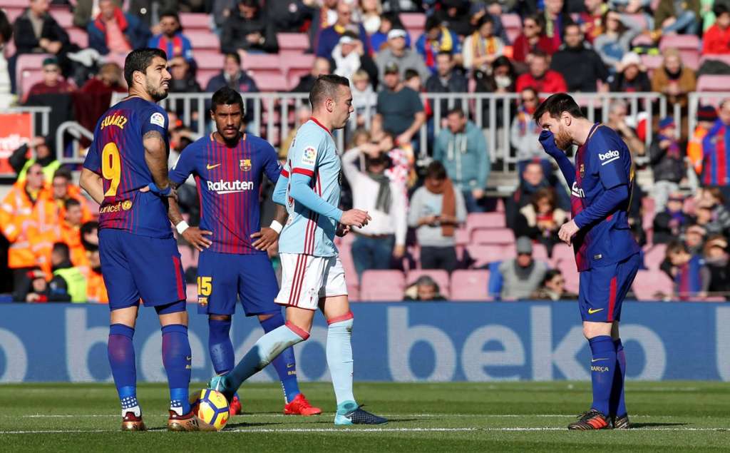 O Barcelona ficou no empate diante do Celta de Vigo