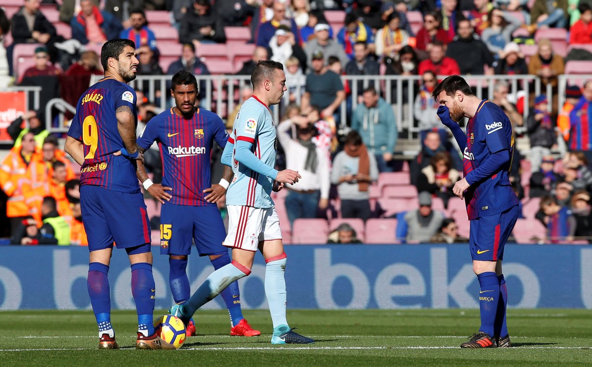 ESPANHOL: Messi e Suárez marcam, mas Barça só empata em casa com o Celta