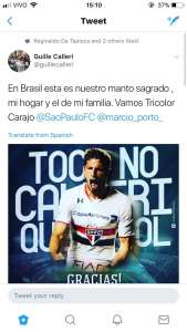 Calleri é especulado no Flamengo e pai desmente: 'no Brasil, só o São Paulo'