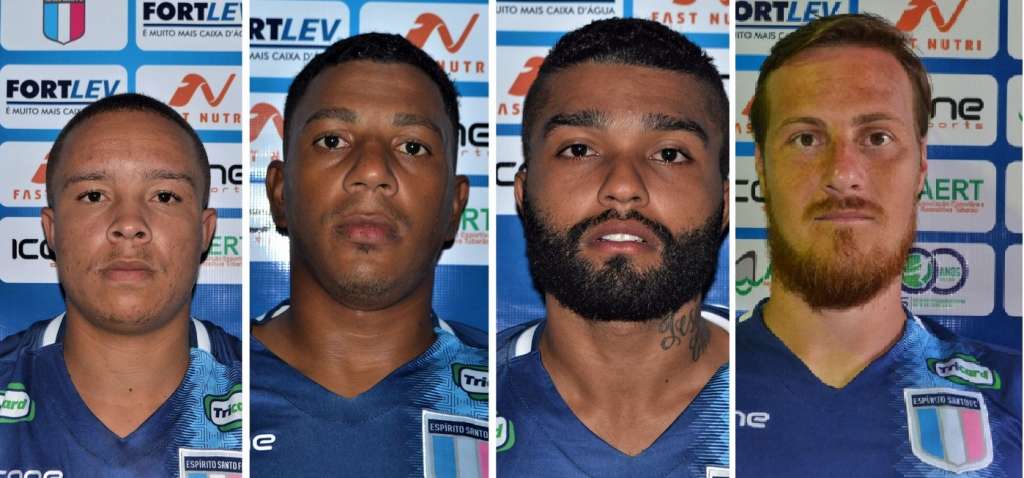 Tiquinho, Marcone, Mael e Lucas reforçam o Espírito Santo no Campeonato Capixaba 2018 (Fotos: João Brito/Espírito Santo FC)