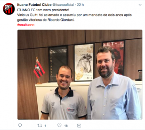 Paulistão: Sem oposição, Vinicius Guitti é eleito novo presidente do Ituano