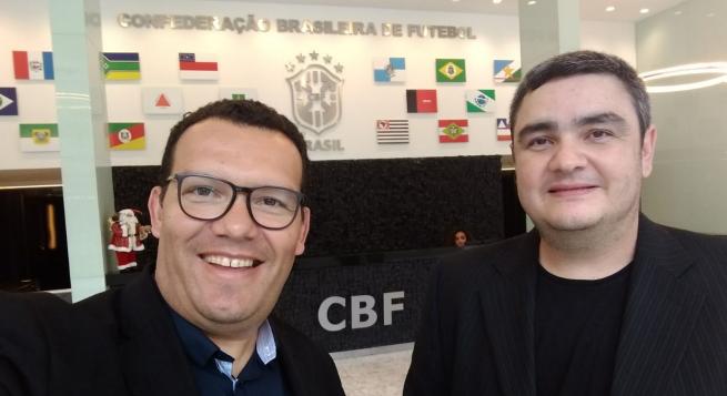 Luciano Luiz e Rodrigo Villalba, prontos para acompanhar mais uma Copa do Mundo pelo Futebol Interior