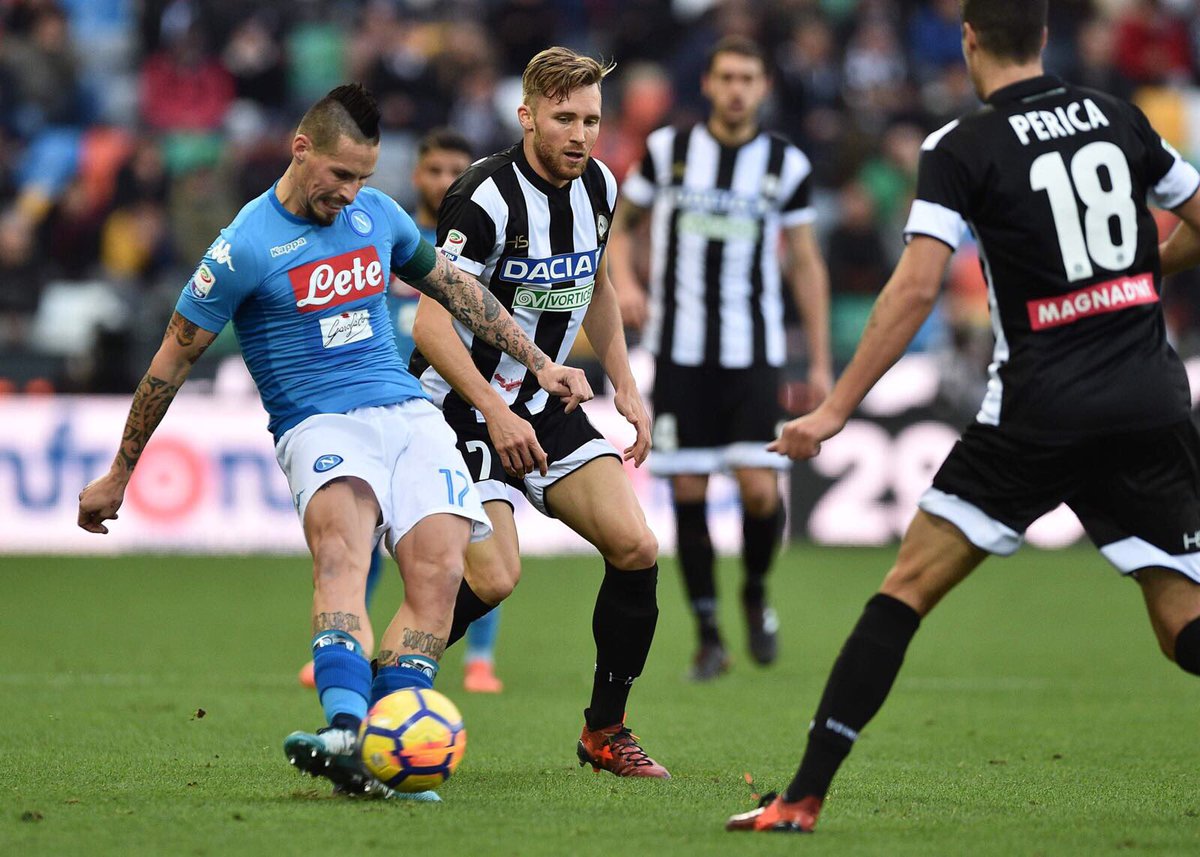 COPA DA ITÁLIA: Com gol de Insigne, Napoli bate Udinese e avança às quartas