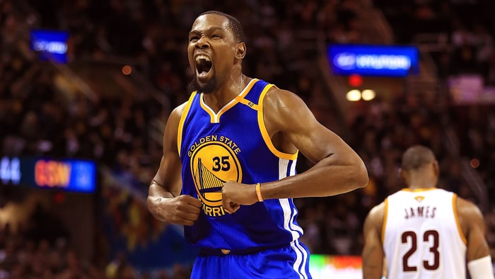 Em reedição de final, Durant comanda vitória do Warriors sobre o Cavaliers na NBA