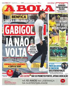 Gabigol deixa o Benfica e fica próximo do Santos
