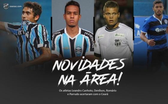 Vozão anunciou os reforços via site oficial