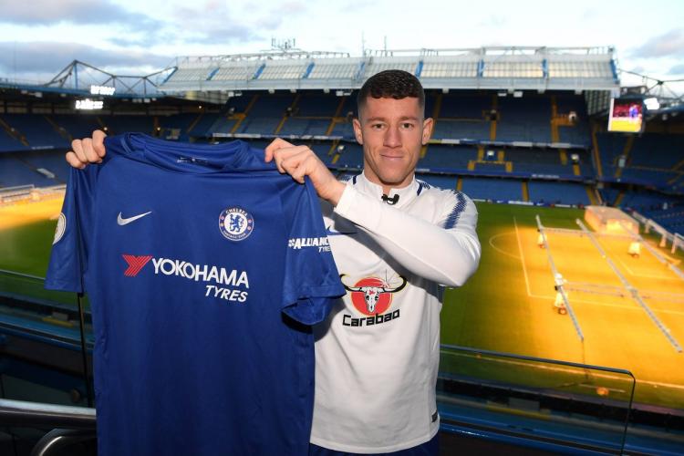 Ross Barkley posa com a camisa do Chelsea (Foto: Divulgação / Chelsea)