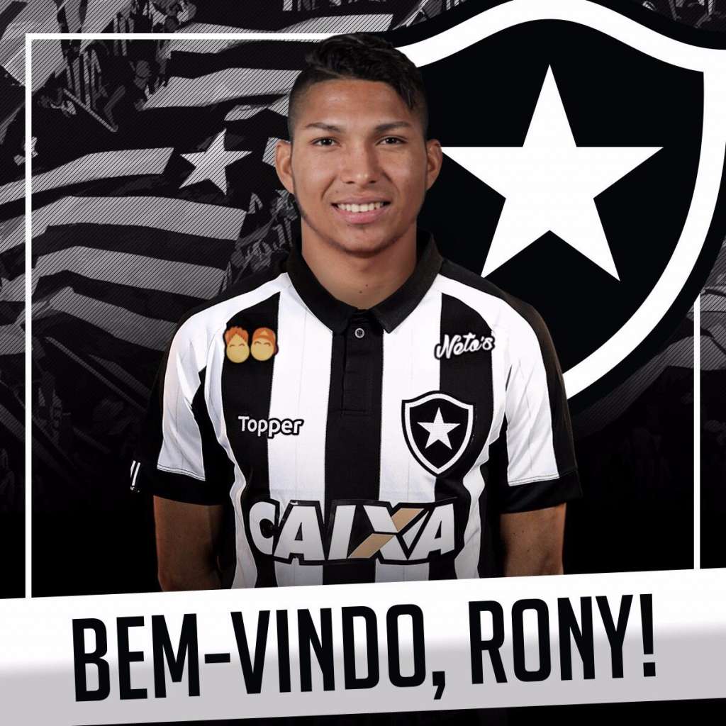 Botafogo anuncia a contratação do atacante Rony, ex-Cruzeiro
