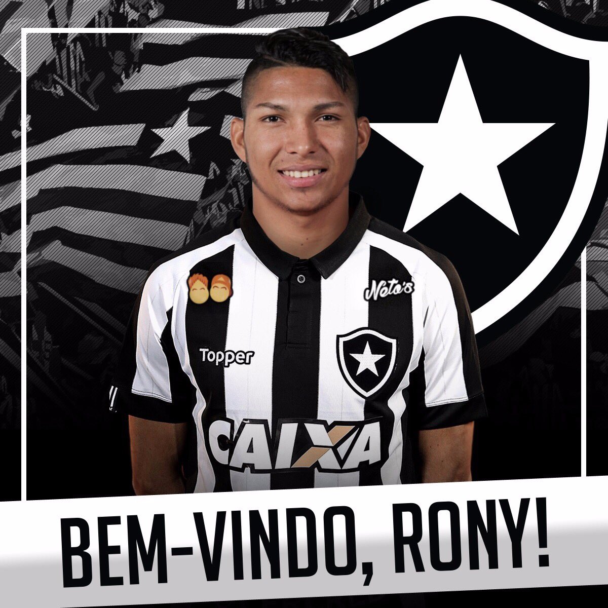 Carioca: Botafogo anuncia a contratação do atacante Rony, ex-Cruzeiro