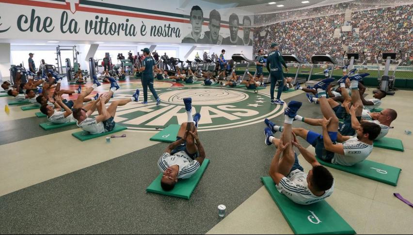 Elenco do Palmeiras segue trabalhando duro para estreia no Paulistão 