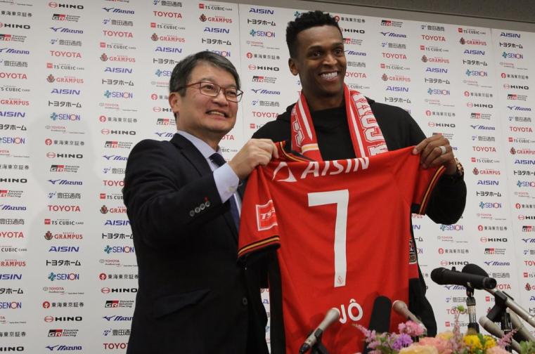 Jô vai usar a camisa 7 no Nagoya Grampus