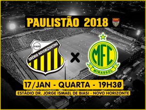 Paulistão: Venda de ingressos para estreia do Novorizontino começa nesta segunda