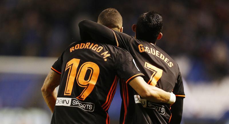 Rodrigo marcou o gol da vitória do Valencia 