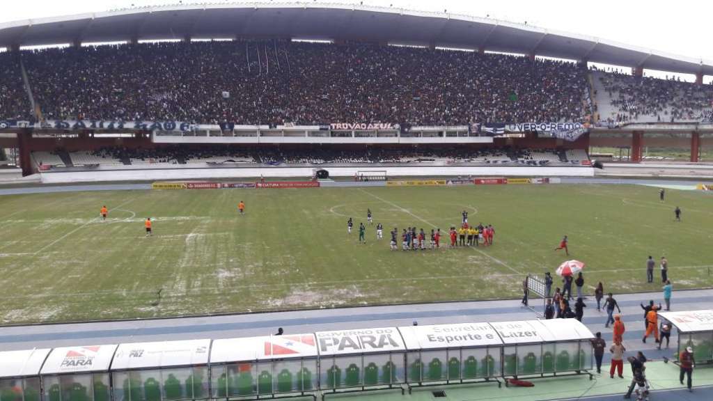 Com casa lotada, Remo bate Bragantino por 3 a 0 na estreia do Campeonato Paraense (Foto: Twiiter / Antonio Edson Matoso)
