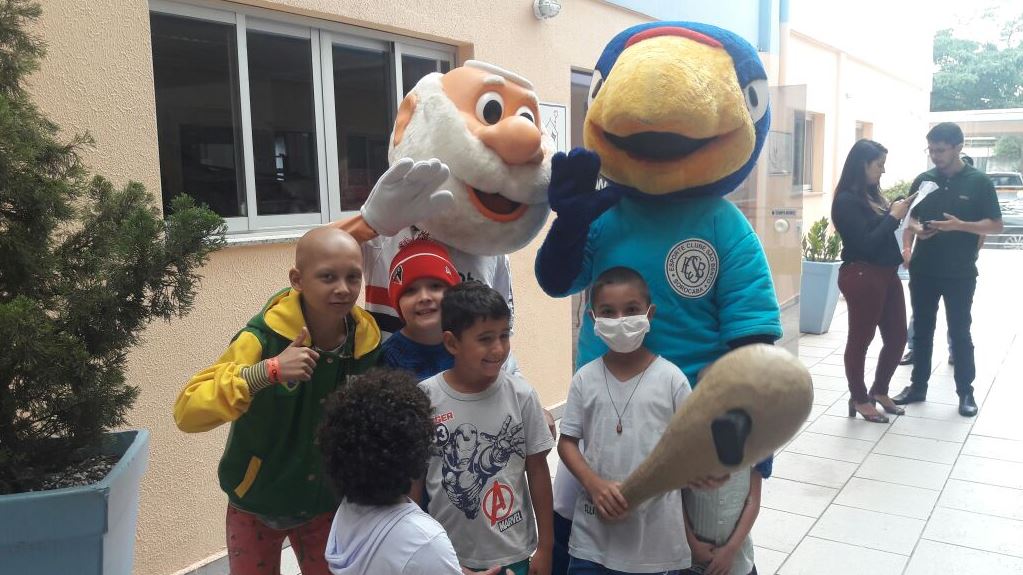 Paulistão: Mascotes de São Bento e São Paulo visitam o GPACI em Sorocaba