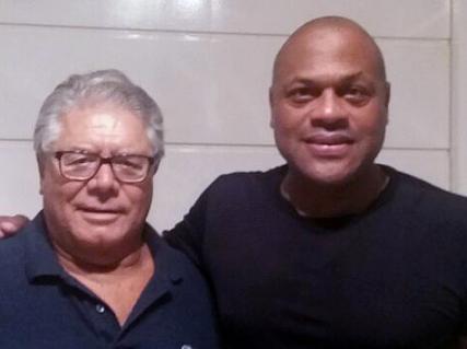 Ronaldão e o presidente Abdalla: apoio à base