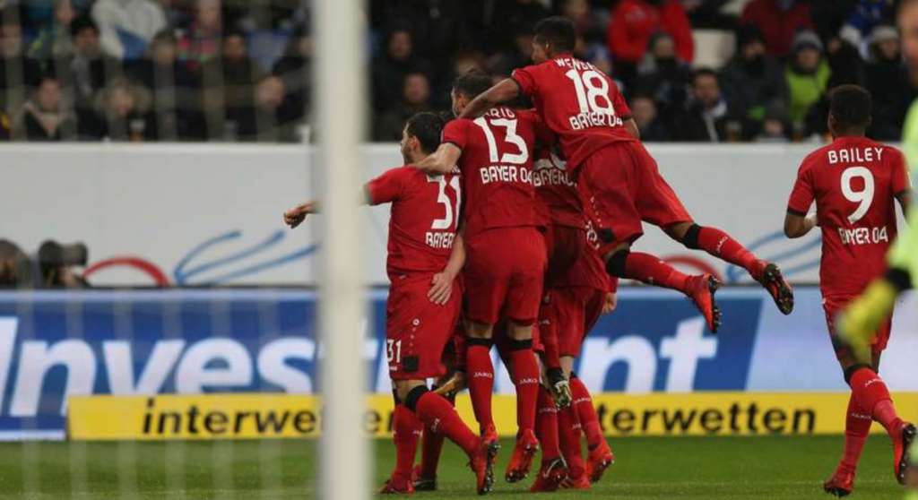 O Bayer Leverkusen pulou da quinta colocação para a vice-liderança com a vitória sobre o Hoffenheim