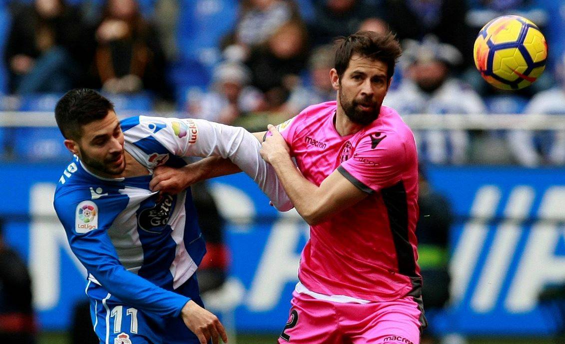 ESPANHOL: La Coruña abre 2 a 0, mas vacila e cede empate ao Levante