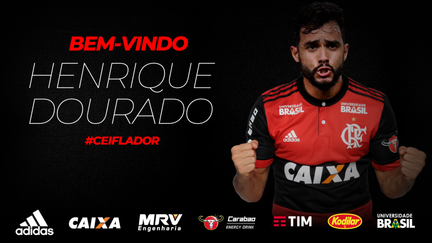 Carioca: Henrique Dourado é anunciado como novo reforço do Flamengo