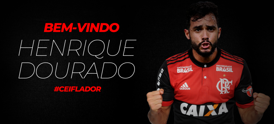 Henrique Dourado foi muito disputado nesta janela de transferências, Corinthians era um dos clubes interessados no atacante ( Foto: Divulgação/ Flamengo)