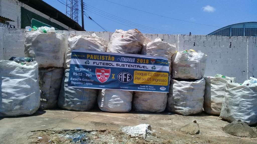 Projeto Futebol Sustentável vem fazendo bonito no Paulistão