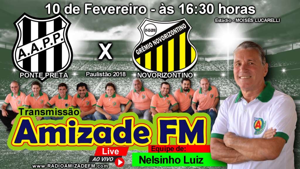 Paulistão: No ritmo do Carnaval, Amizade FM promete dar show em Ponte e Novorizontino