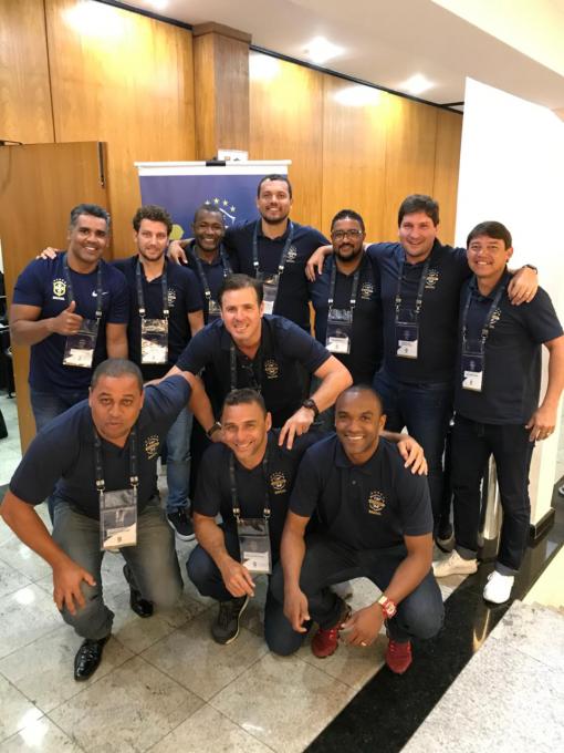  Alunos do Curso de Treinadores da CBF. (Foto: Divulgação)