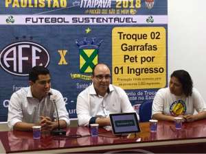 Ferroviária inicia trocas do Futebol Sustentável para jogo contra o Santo André